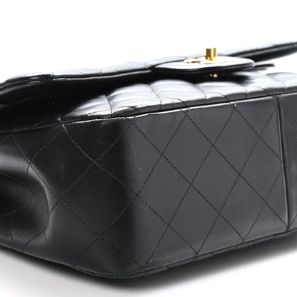 Chanel Lambskin Quilted Jumbo Double Flap Black 9 of 11
