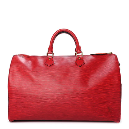 Louis Vuitton Epi Speedy 40 Castillan Red 1 of 8