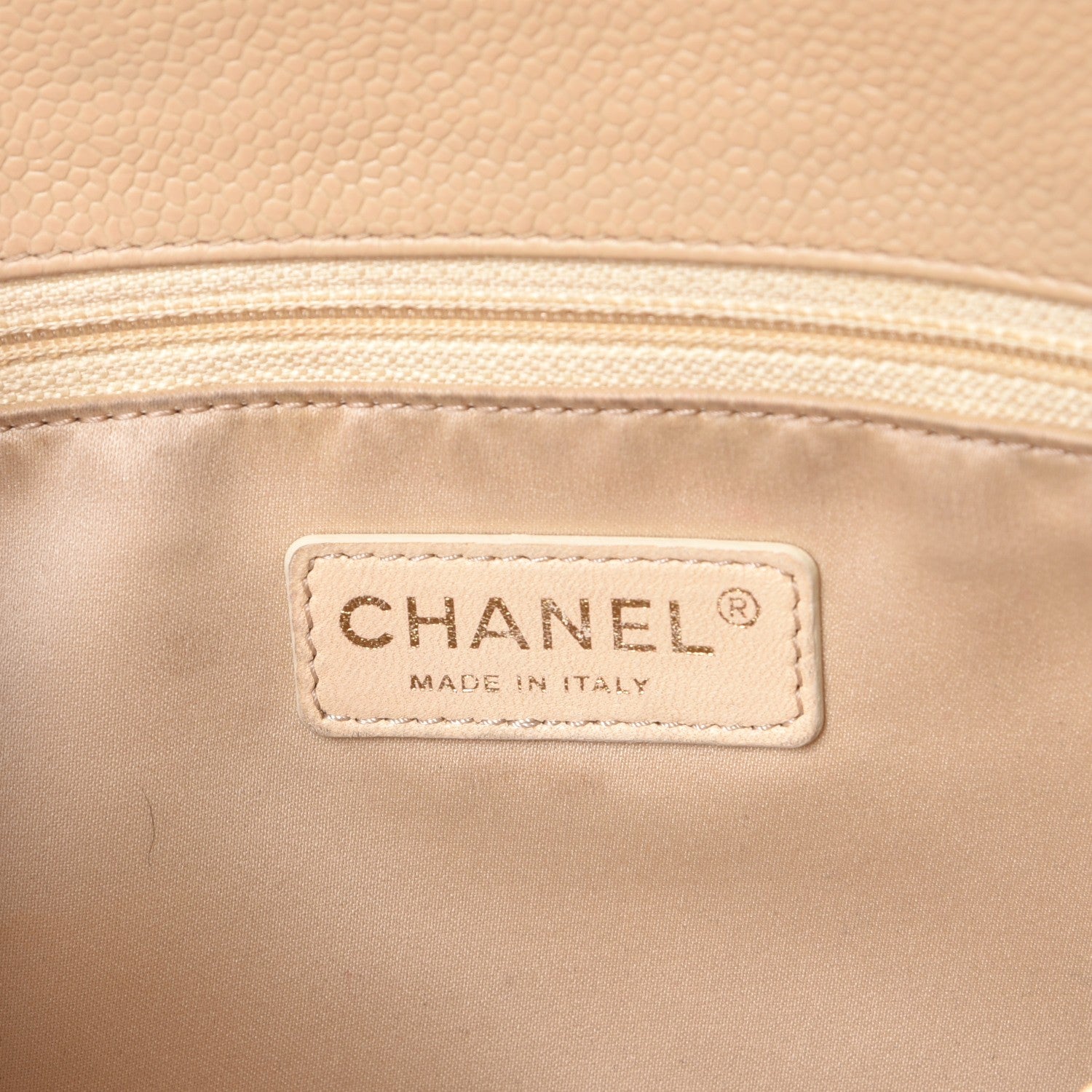 Chanel Caviar Quilted Grand Shopping Tote GST Beige Clair 6 of 13