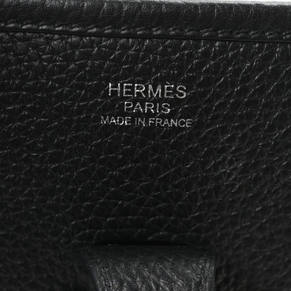 Hermes Taurillon Clemence Evelyne III PM Black 5 of 9