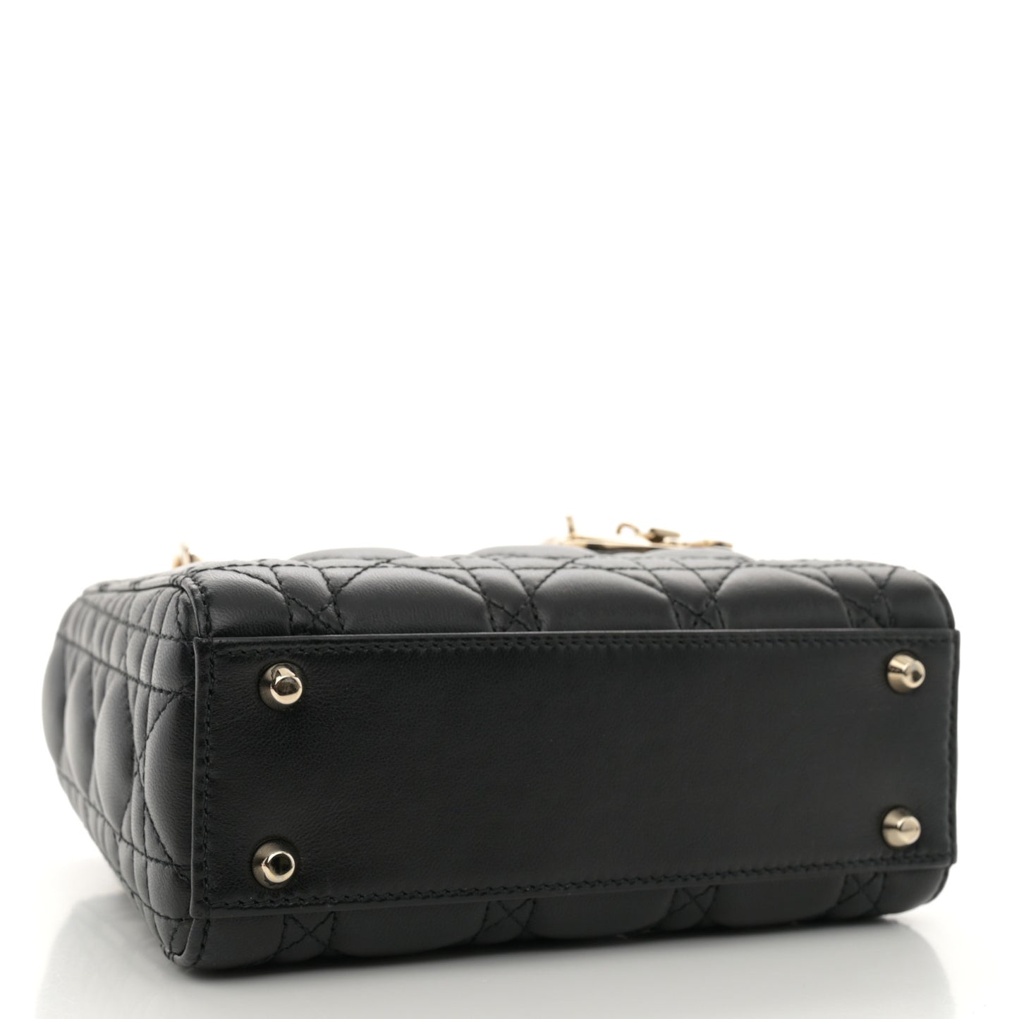 Lambskin Cannage Mini Lady Dior Black