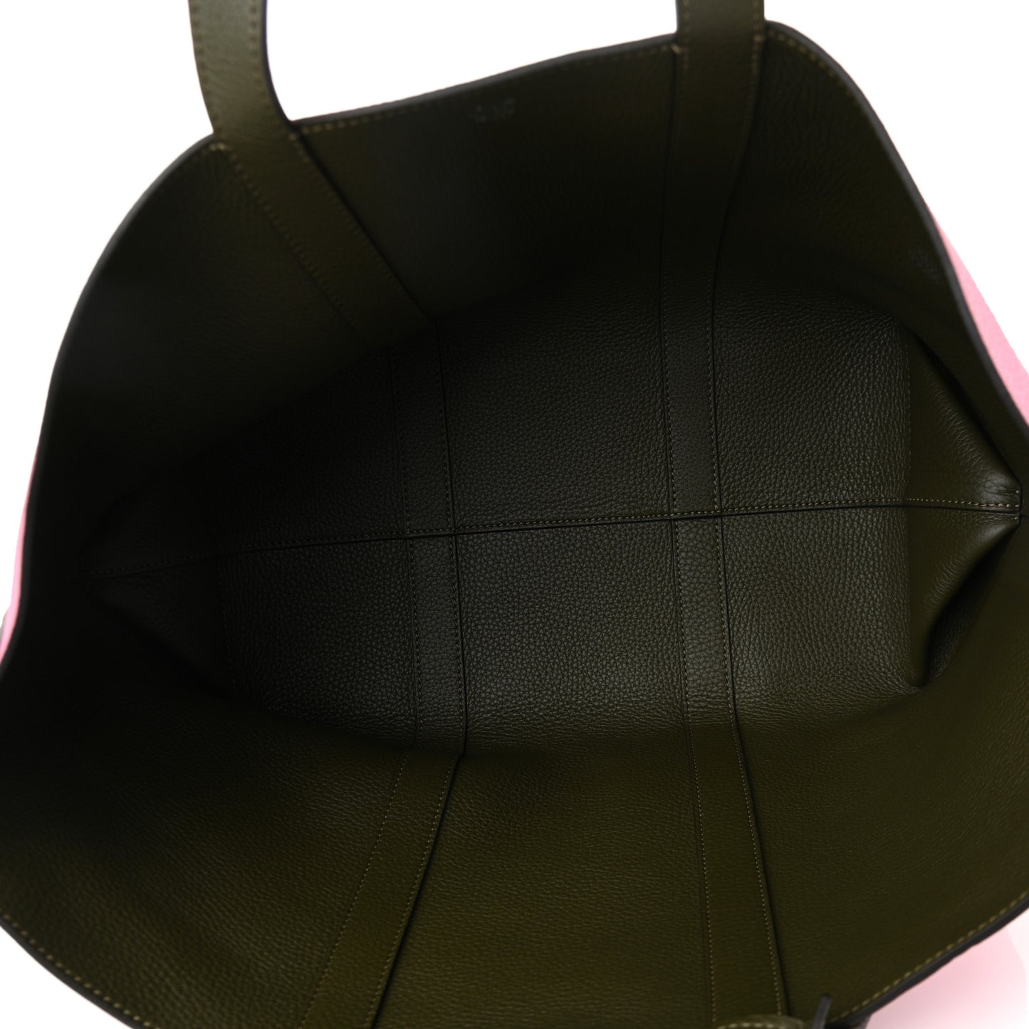 Taurillon Gex Calfskin Duo Tote Regiment Bougainvillier