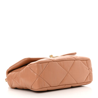 Chanel Lambskin Quilted Medium Chanel 19 Flap Brown 4 of 12