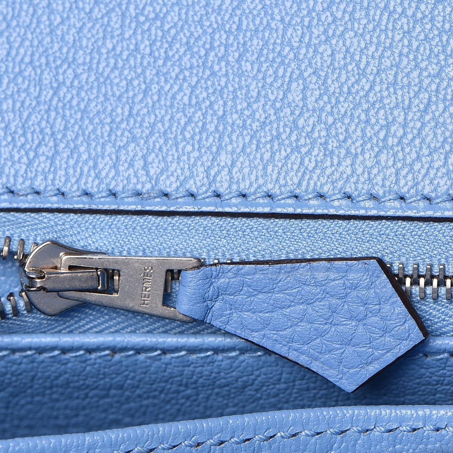 Taurillon Clemence Birkin 30 Bleu Paradis
