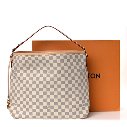 Louis Vuitton Damier Azur Delightful MM Rose Ballerine 14 of 14