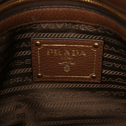 Prada Vitello Daino Shoulder Bag Bruciato 6 of 18