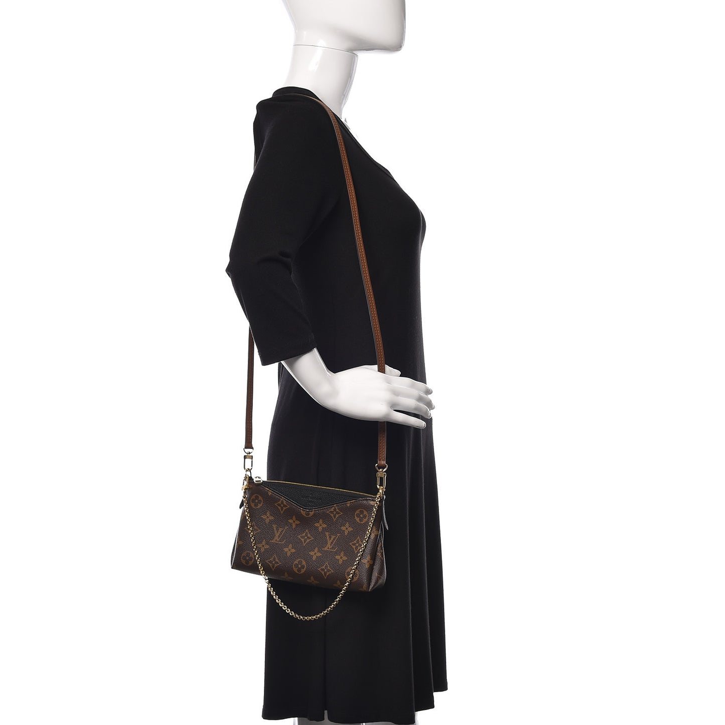 Monogram Pallas Clutch Black