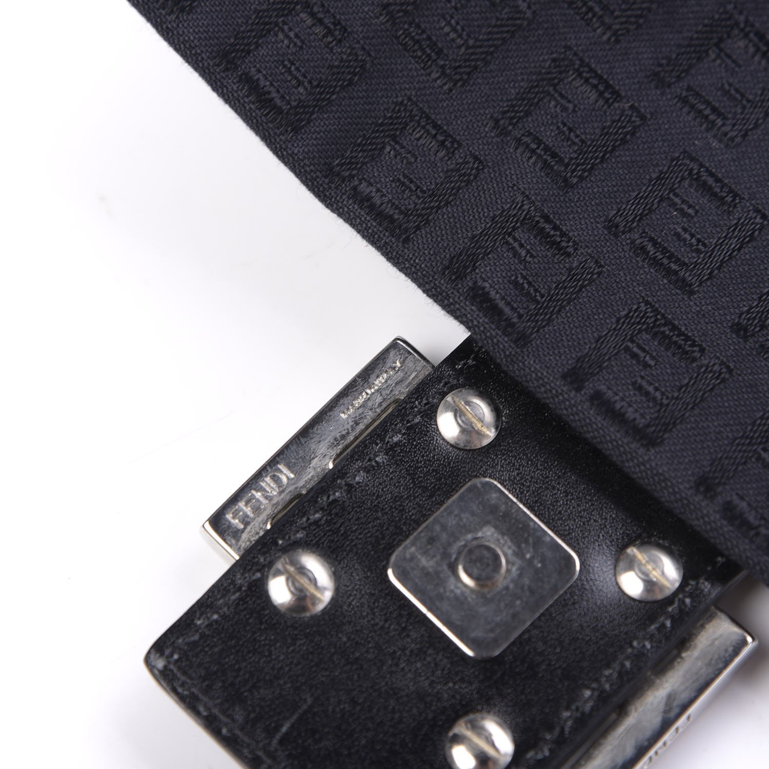 Fendi Zucchino Mama Baguette Navy 10 of 13