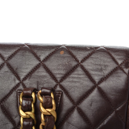 Chanel Lambskin Quilted Backpack Brown 10 of 16
