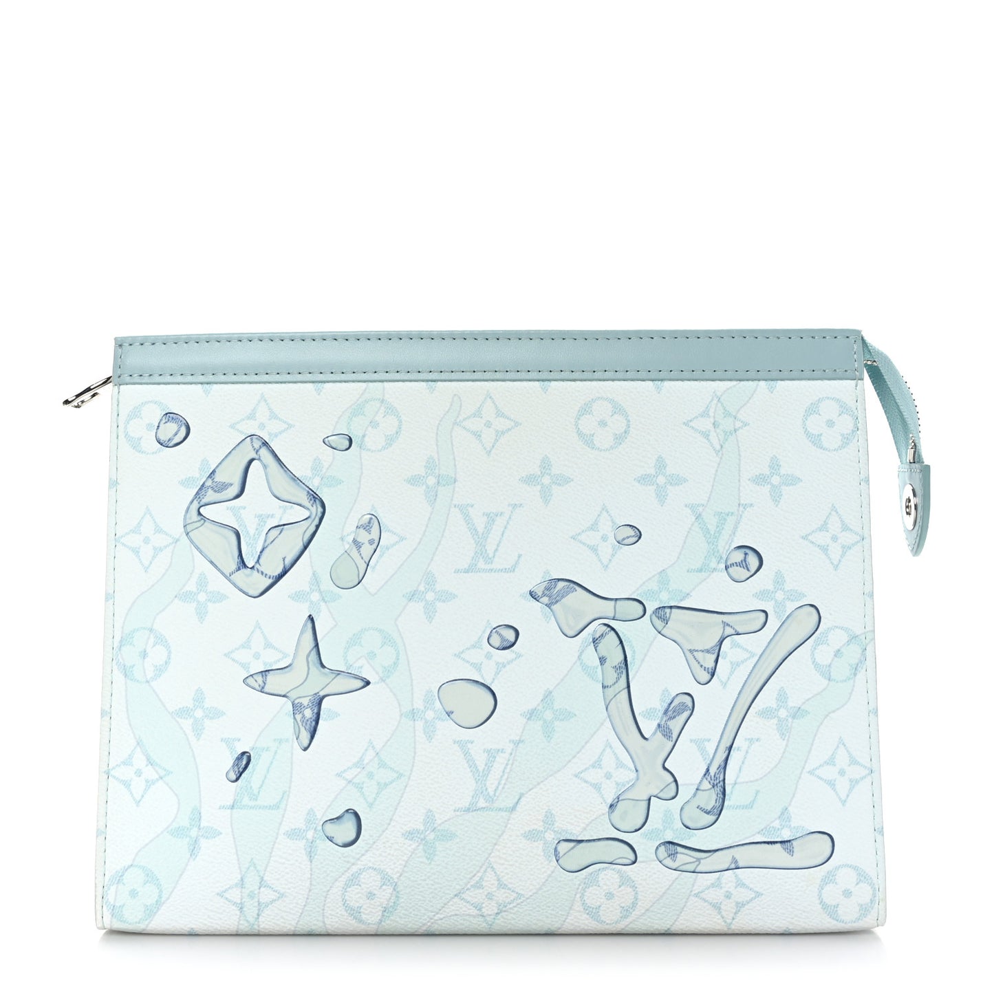 Monogram Aquagarden Pochette Voyage MM Crystal Blue