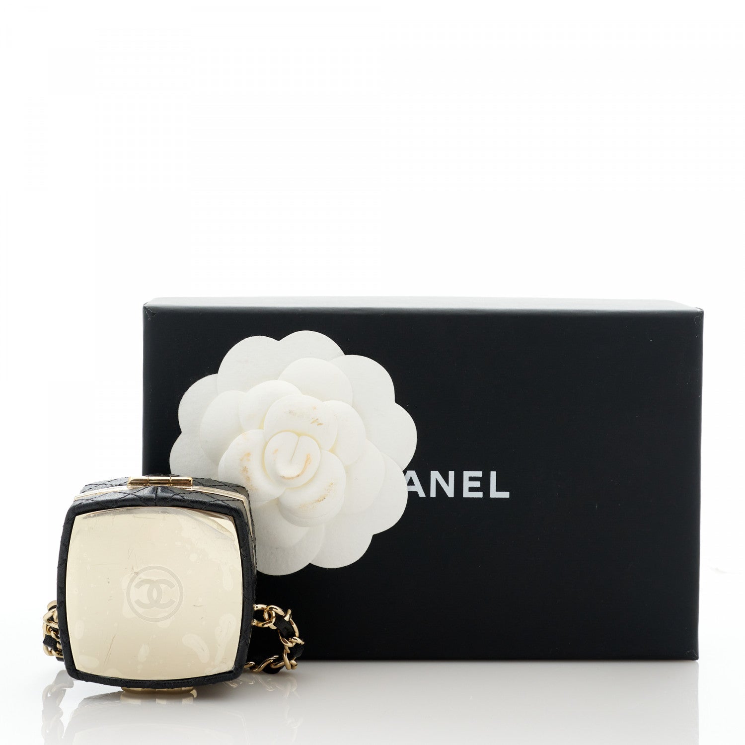 Chanel Lambskin Quilted Small Beauty Box Clutch With Chain Black 11 of 11