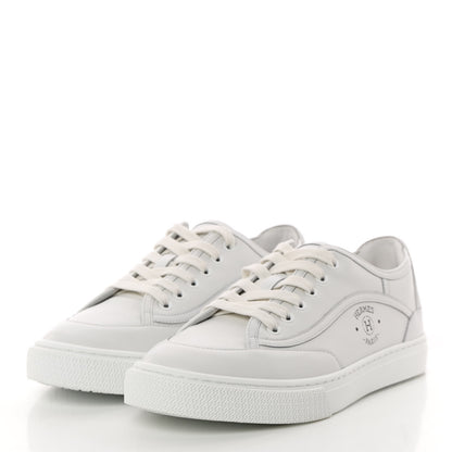 Hermes Calfskin Womens Get Sneakers 38.5 White 3 of 10
