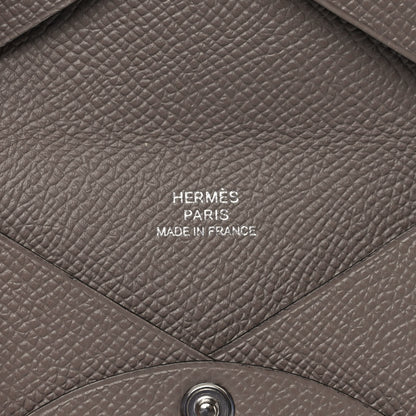 Hermes Epsom Calvi Card Case Gris Asphalt 6 of 7