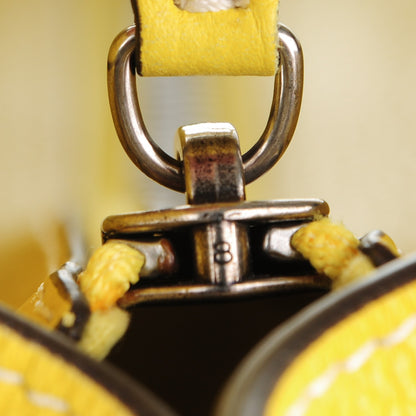 Celine Drummed Calfskin Mini Luggage Citron 9 of 9