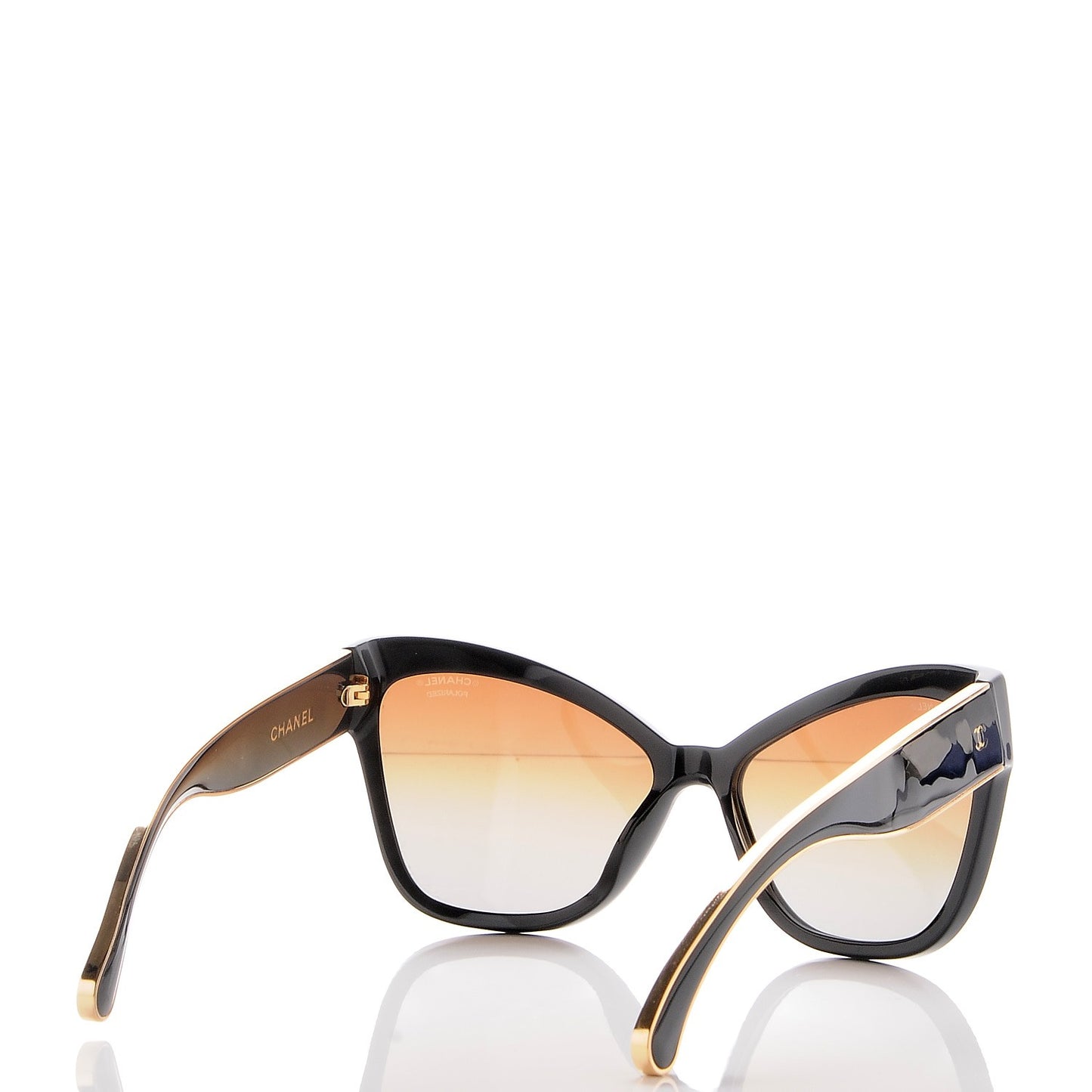 Acetate CC Cat Eye Sunglasses 5271 Black