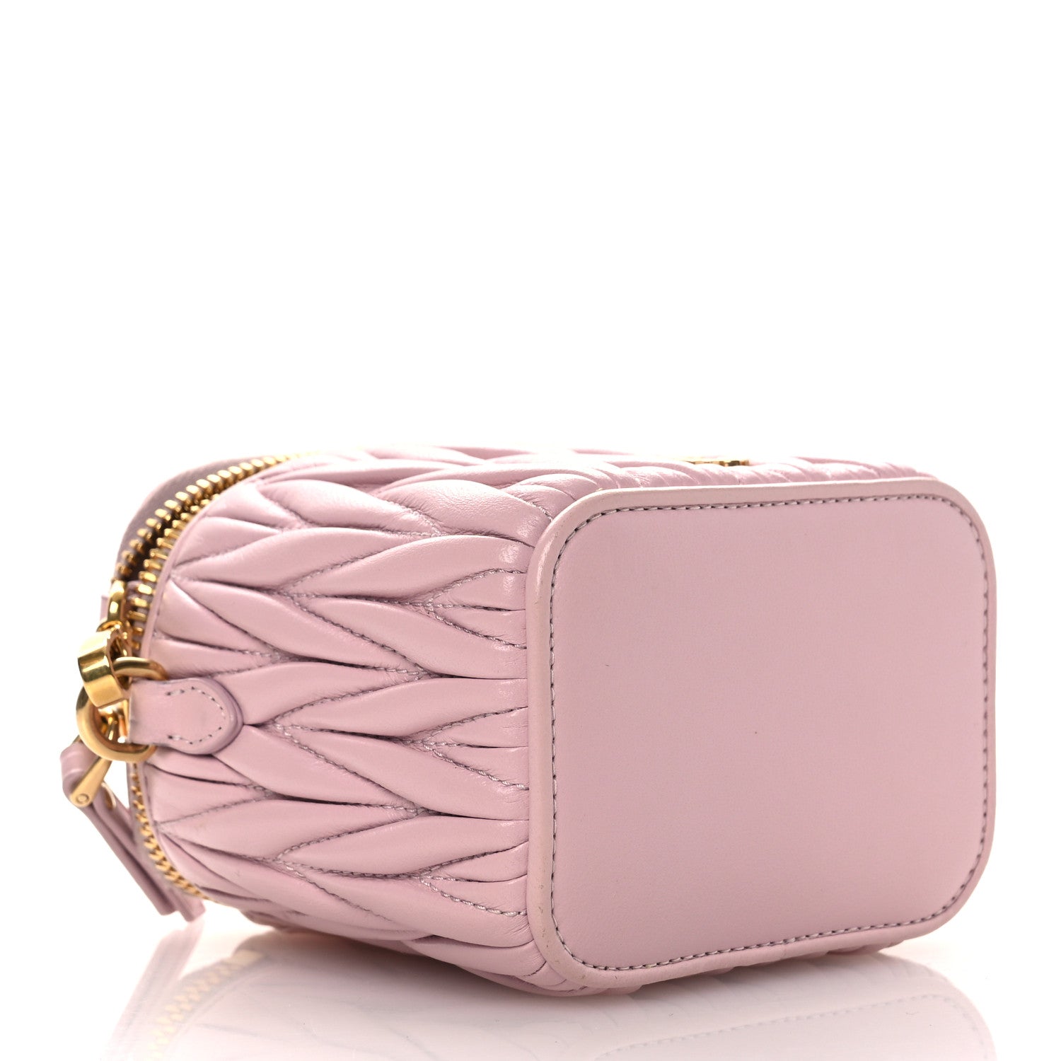Miu Miu Nappa Matelasse Micro Vanity Case Alabastro 4 of 12