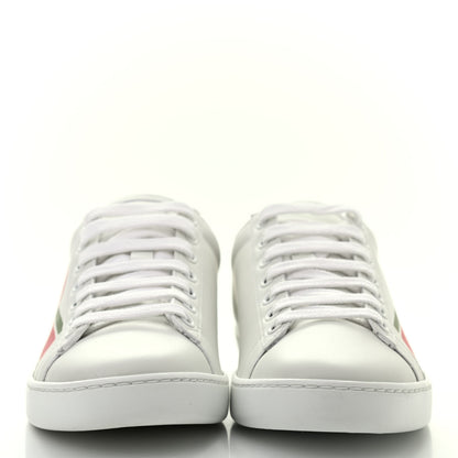 Gucci Calfskin Interlocking G Womens New Ace Sneakers 36 White Red Flame Green 2 of 7