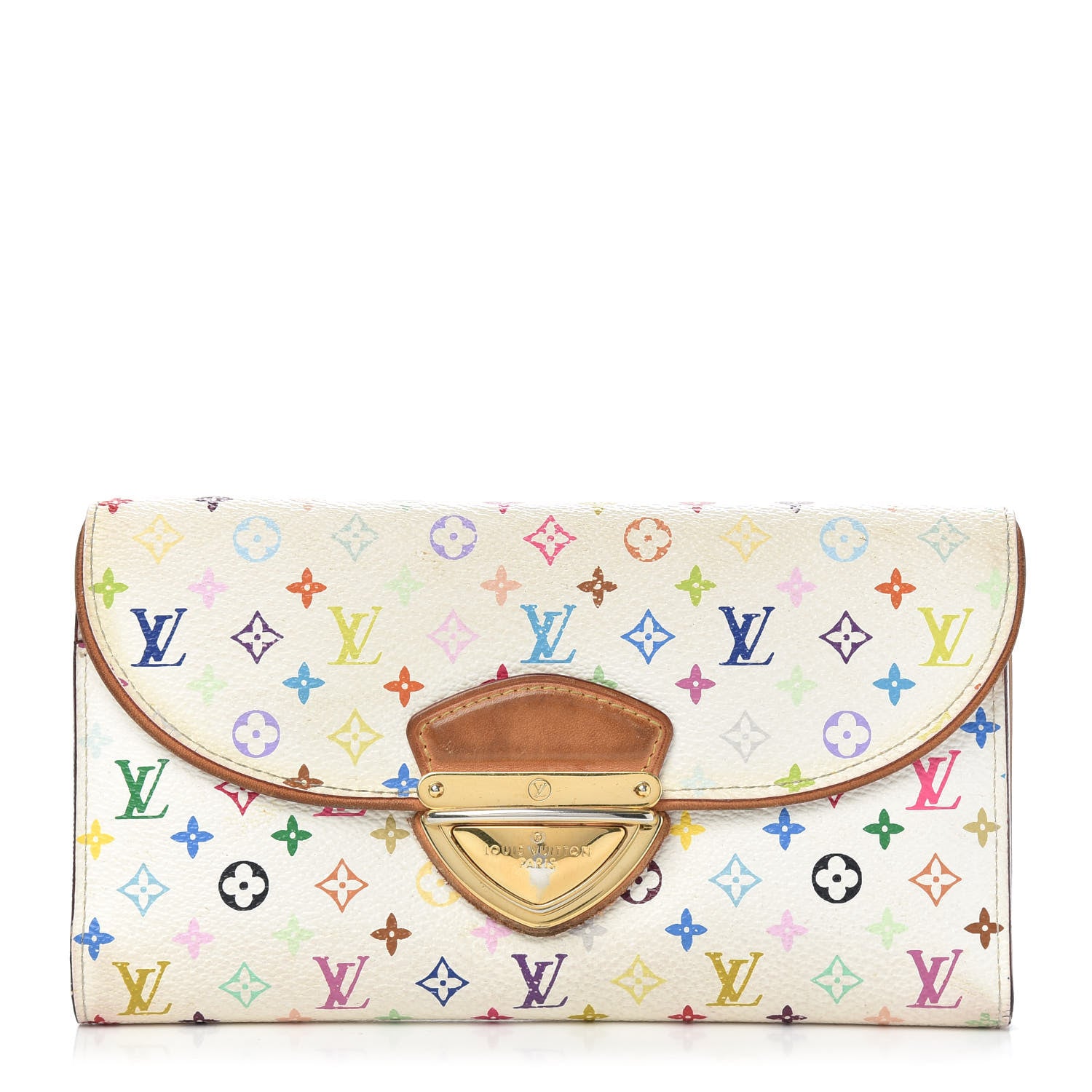 Louis Vuitton Monogram Multicolor Eugenie Wallet White 1 of 13