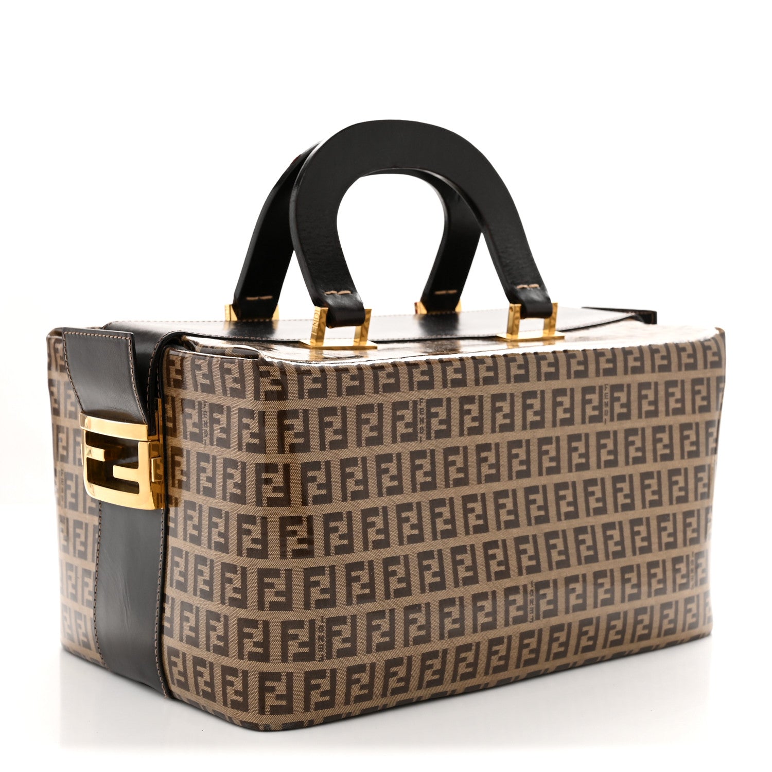 Fendi Vinyl Zucchino Travel Tote Moro 3 of 9