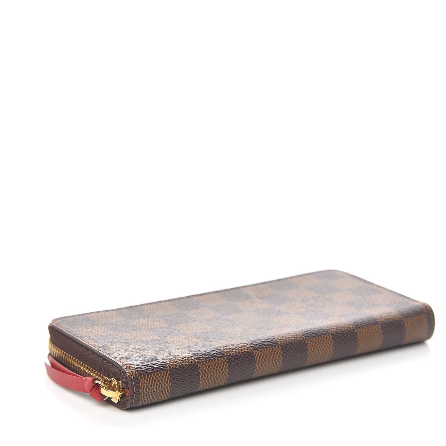 Damier Ebene Clemence Wallet Cherry
