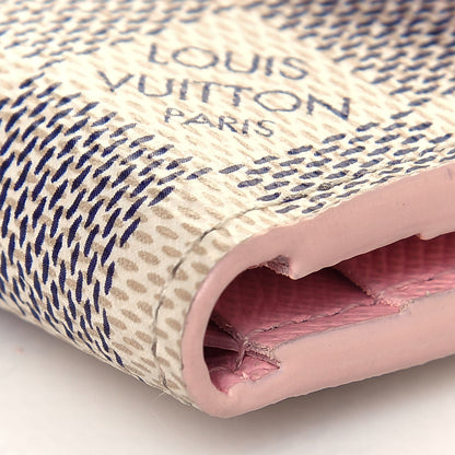 Louis Vuitton Damier Azur Zoe Wallet Rose Ballerine 10 of 12