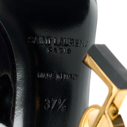 Saint Laurent Patent Opyum 110 Pumps 37.5 Black Gold 6 of 8