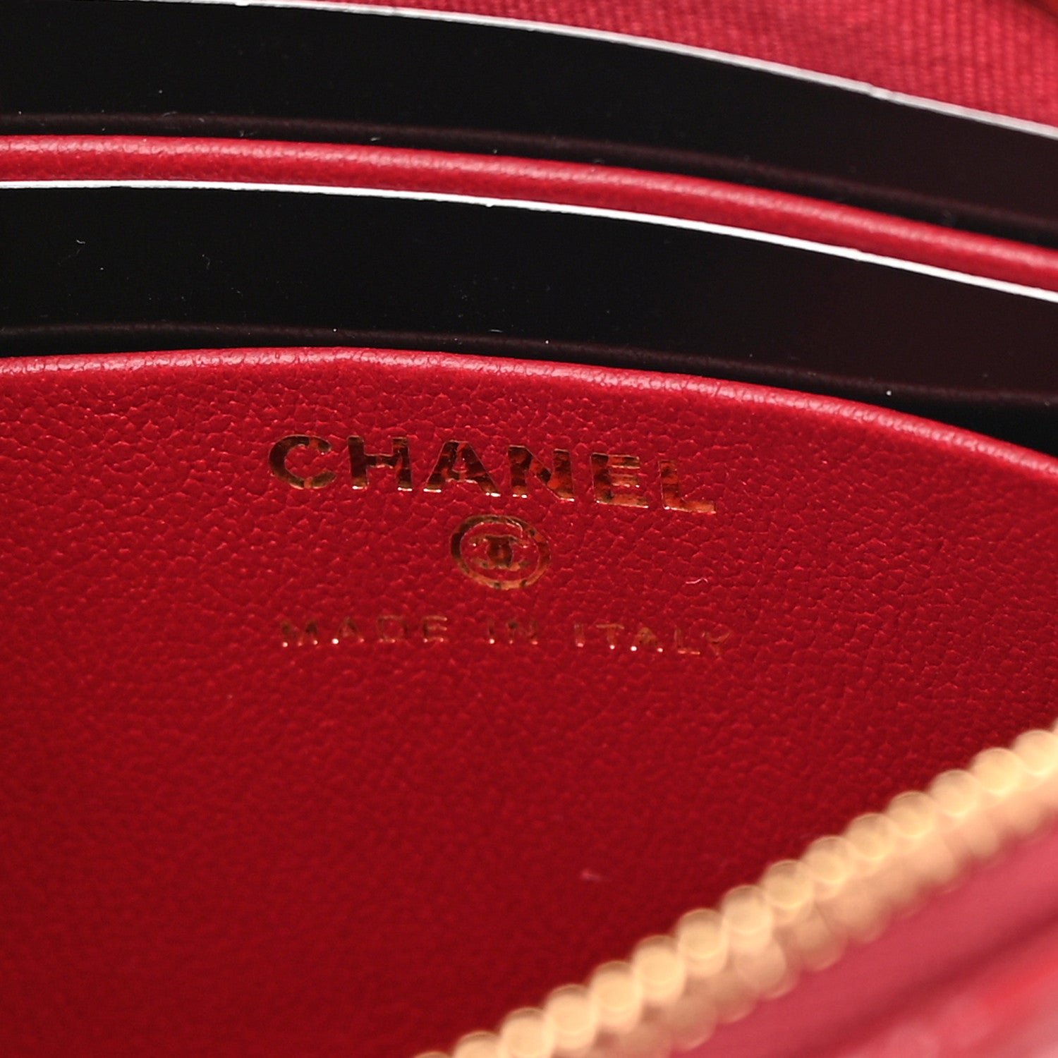 Chanel Patent Calfskin Quilted Shiny Coco Clutch With Chain Red 6 of 11
