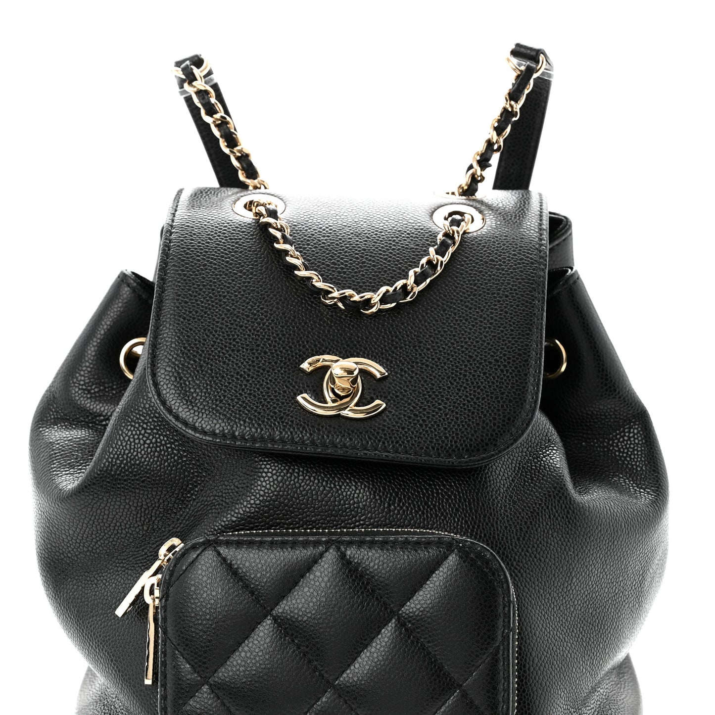 Caviar Quilted Mini Business Affinity Backpack Black