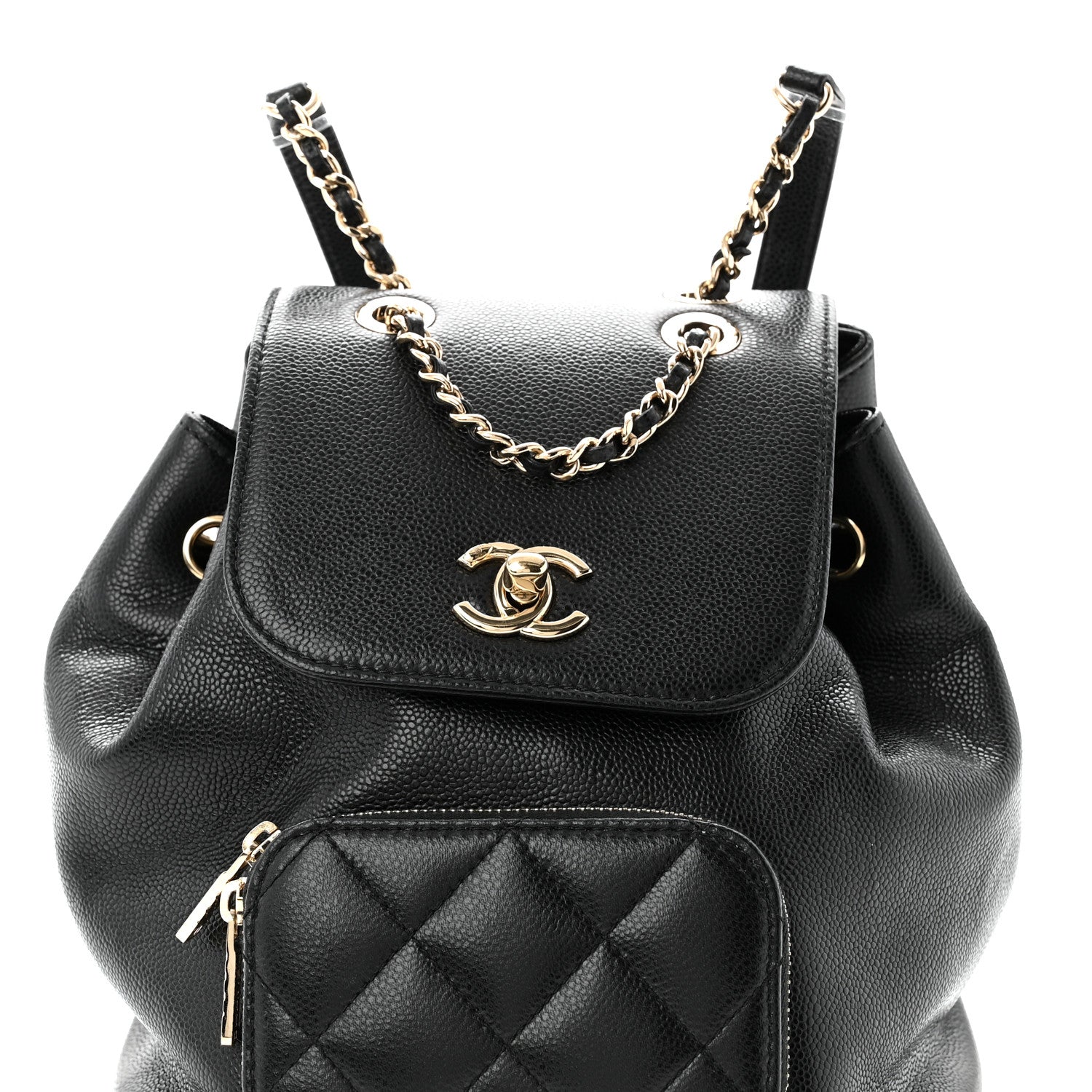 Chanel Caviar Quilted Mini Business Affinity Backpack Black 8 of 10