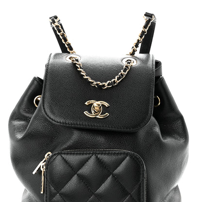 Chanel Caviar Quilted Mini Business Affinity Backpack Black 8 of 10