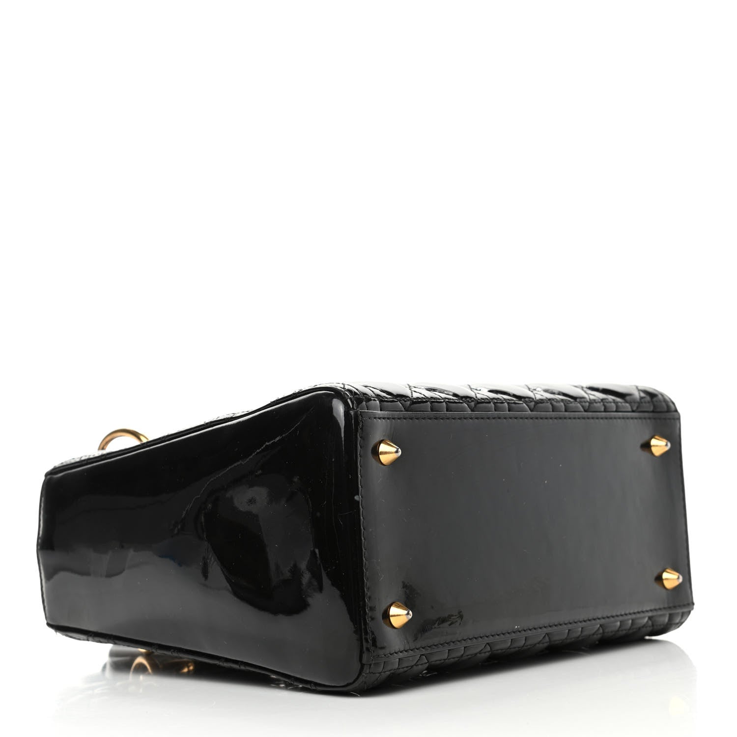 Christian Dior Patent Cannage Medium Lady Dior Black 3 of 5