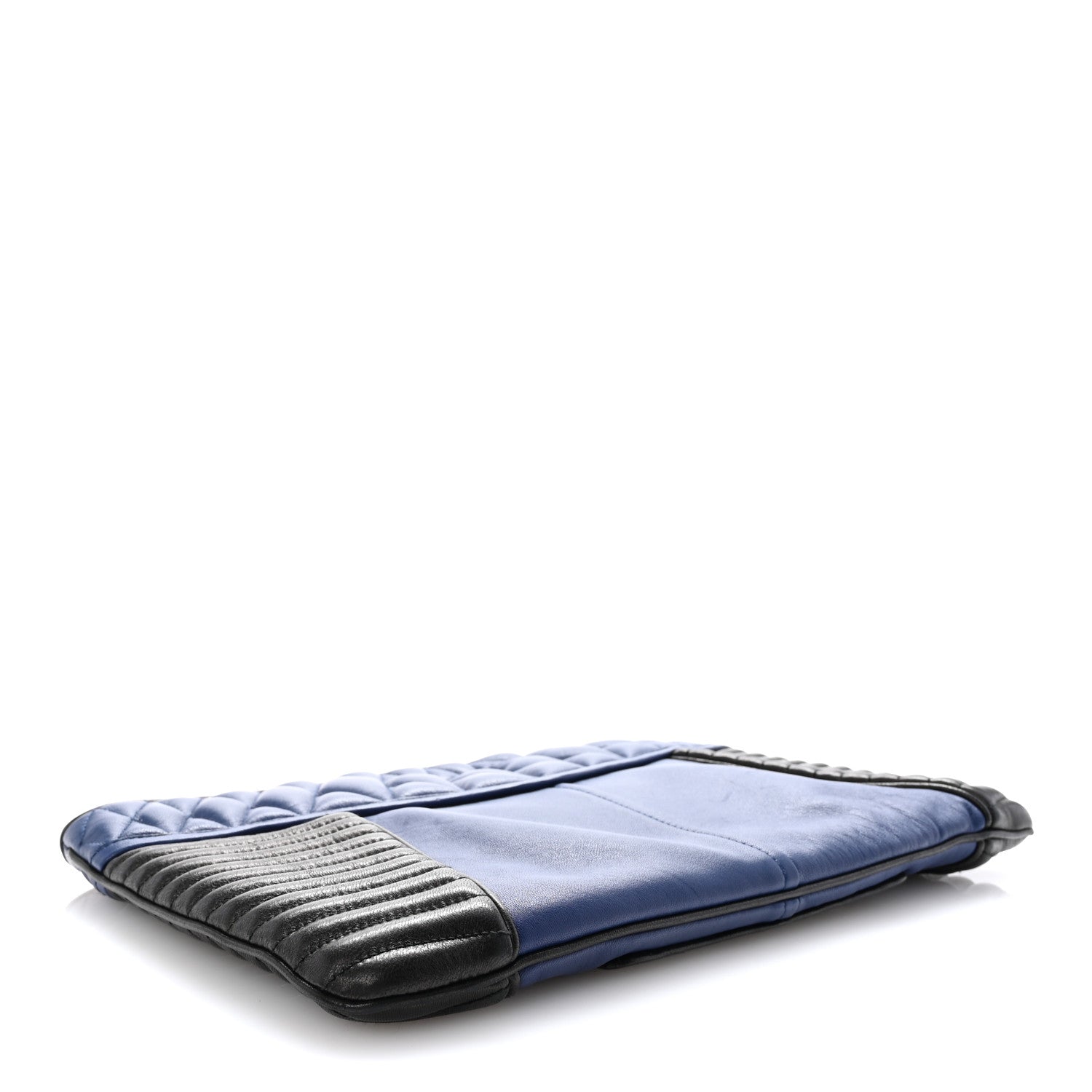 Miu Miu Nappa Matelasse Biker Clutch Inchiostro Black 4 of 6