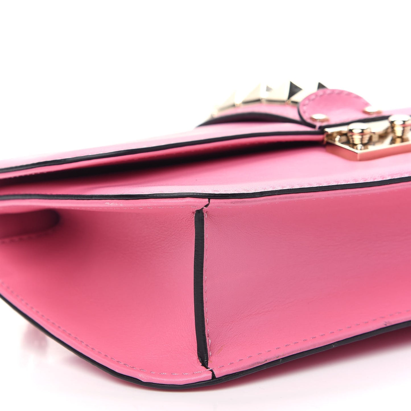Vitello Medium Glam Lock Rockstud Flap Ninphea
