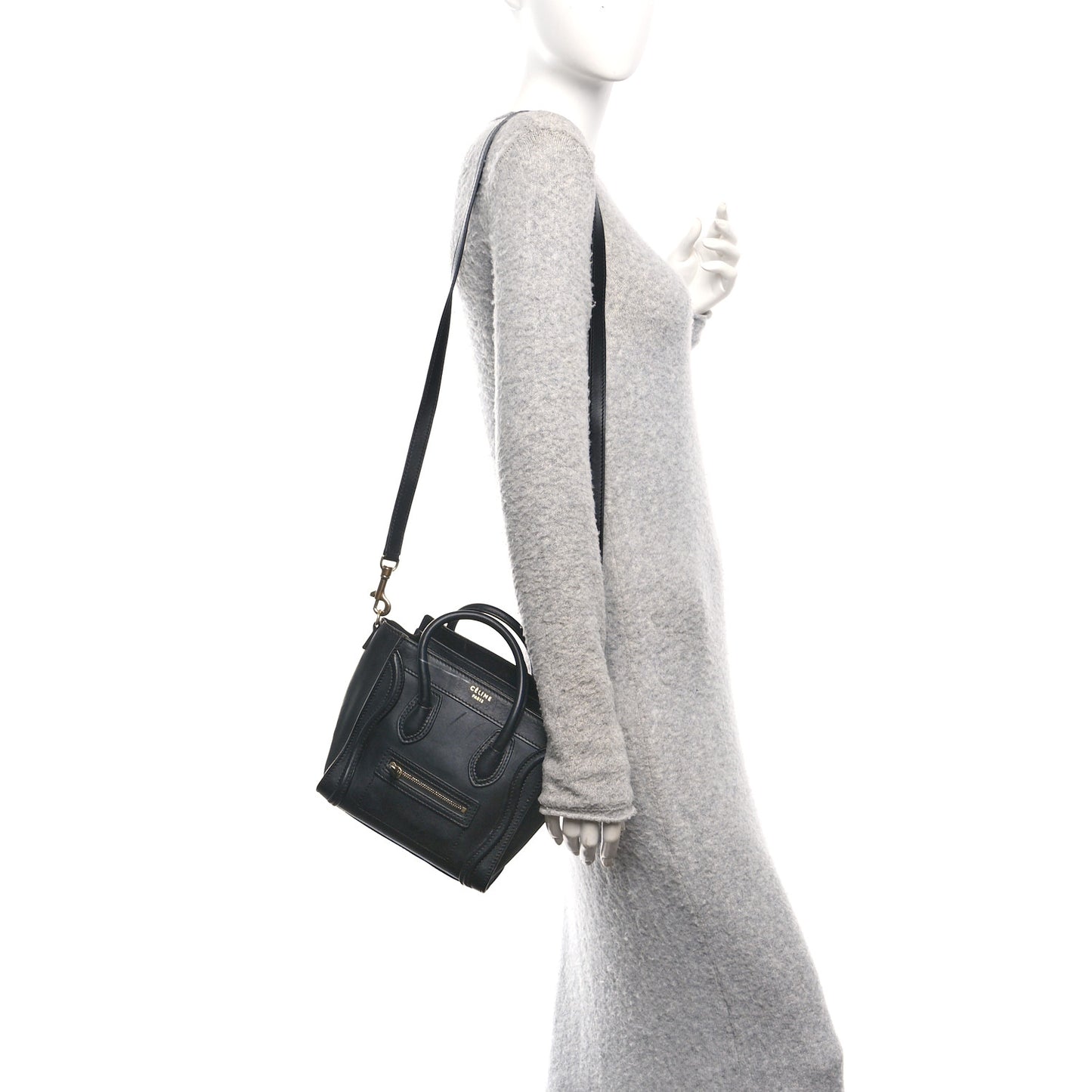 Smooth Calfskin Nano Luggage Black