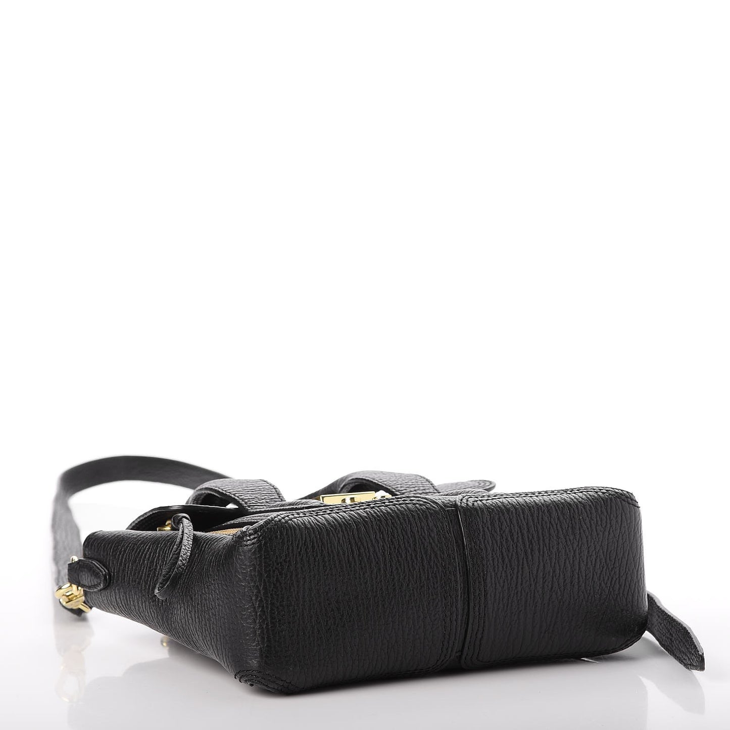 3.1 Textured Calfskin Mini Pashli Satchel Black