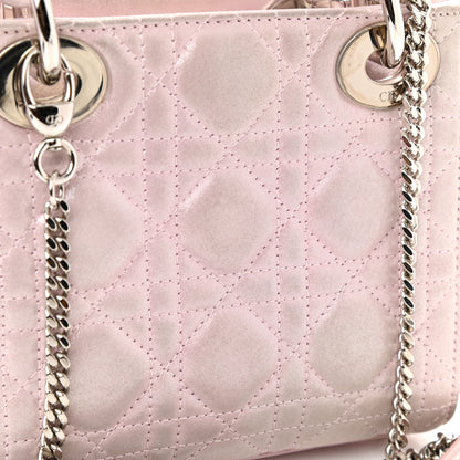 Christian Dior Metallic Lambskin Cannage Mini Lady Dior Lotus 9 of 9