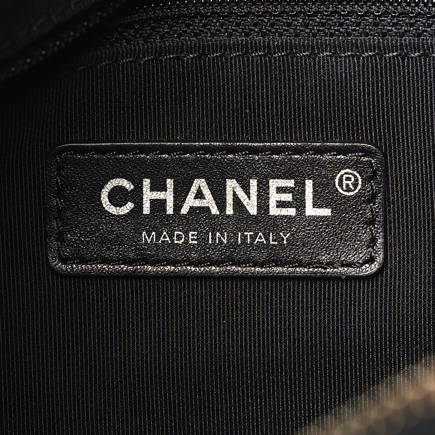 Chanel Calfskin Wool Embroidered Paris Hamburg Medium Gabrielle Hobo Dark Navy Blue 6 of 10