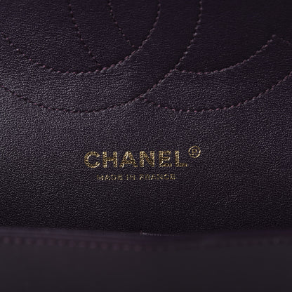 Chanel Lambskin Quilted Jumbo Double Flap Purple 8 of 9