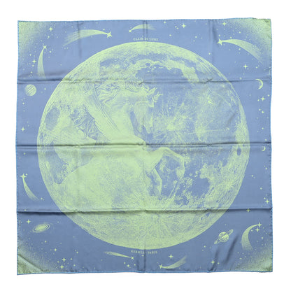 Hermes Silk Double Face Clair De Lune Scarf 90 Vieux Rose Jaune 2 of 6
