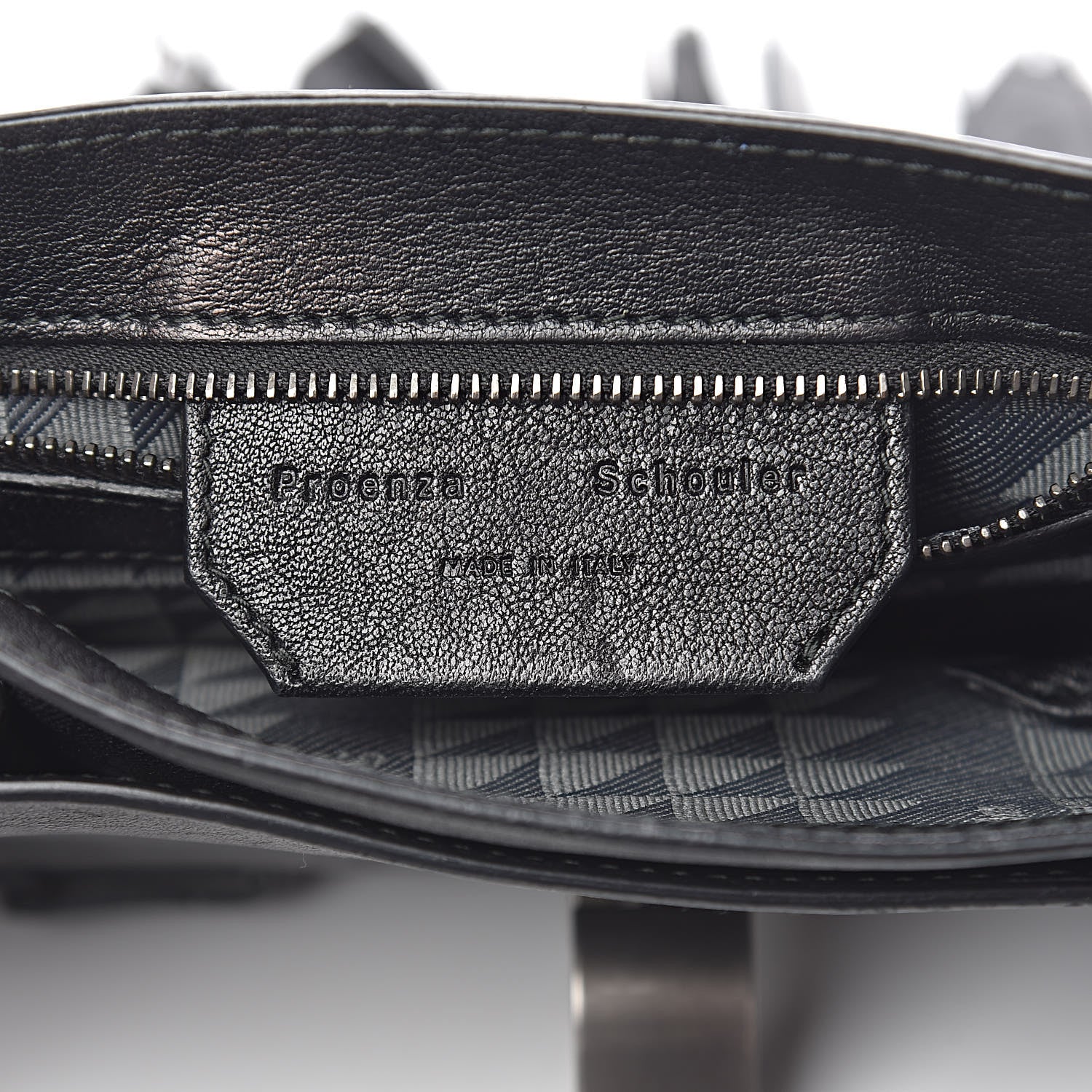 Proenza Schouler Lambskin Fringe PS1 Crossbody Pouch Black 6 of 11