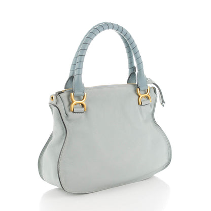 Chloe Calfskin Medium Marcie Satchel Icy Blue 3 of 7