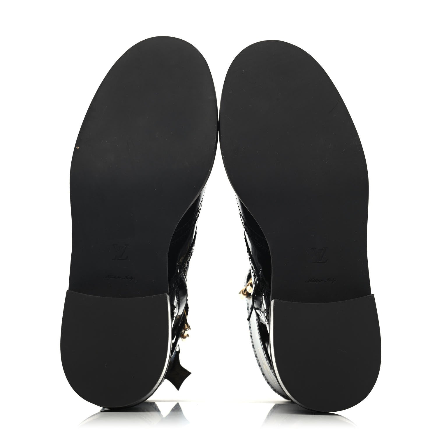 Louis Vuitton Glazed Calfskin Midtown Ankle Boots 40 Black 4 of 4