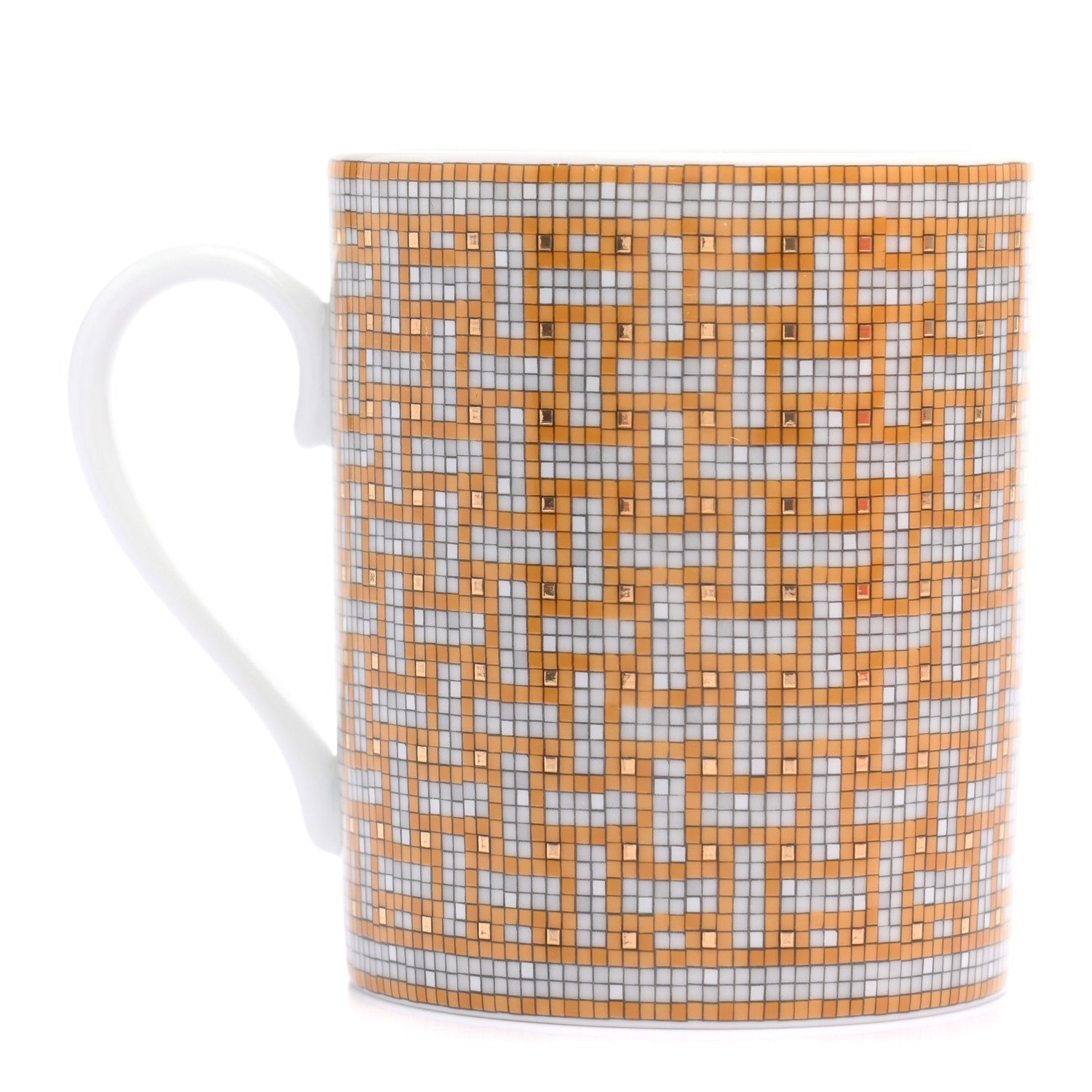 Hermes Porcelain Mosaique au 24 Mug Gold 1 of 7