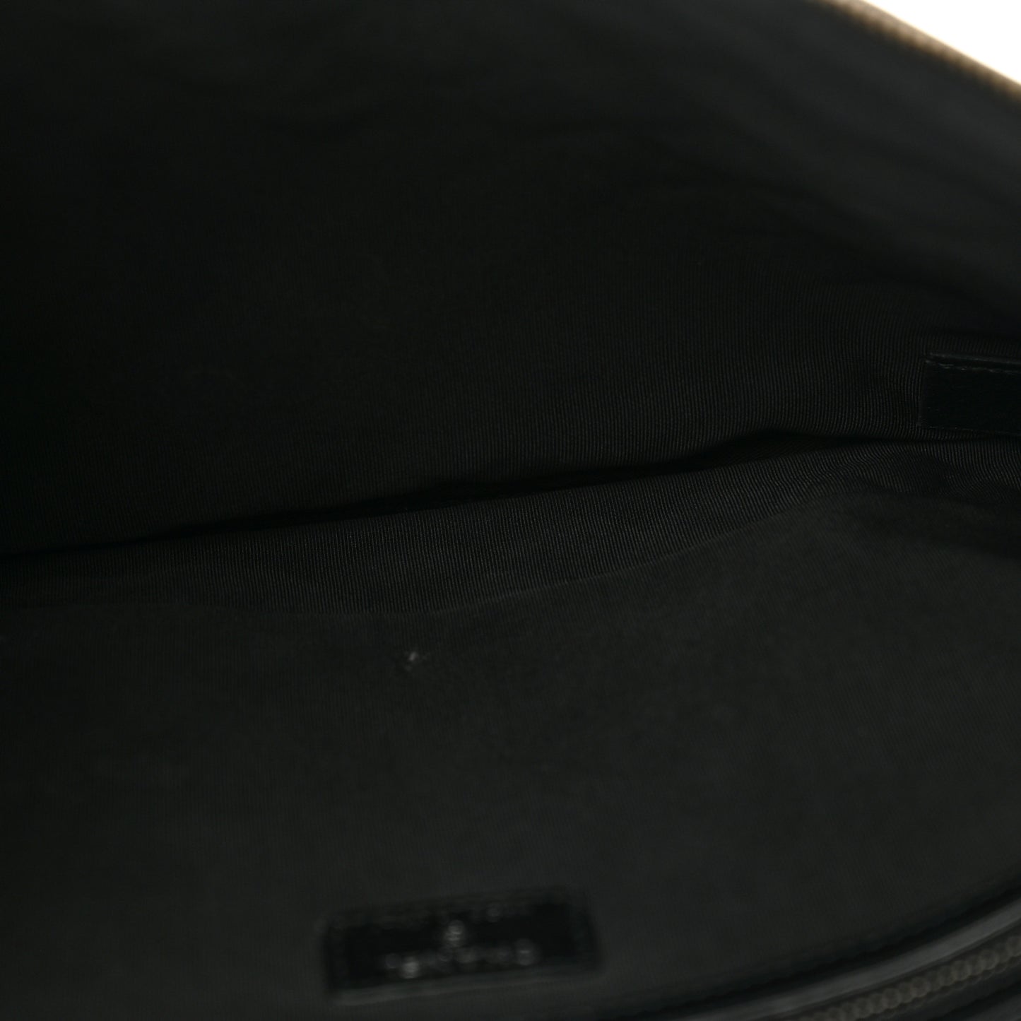 Lambskin Quilted Large Boy Zip Pouch