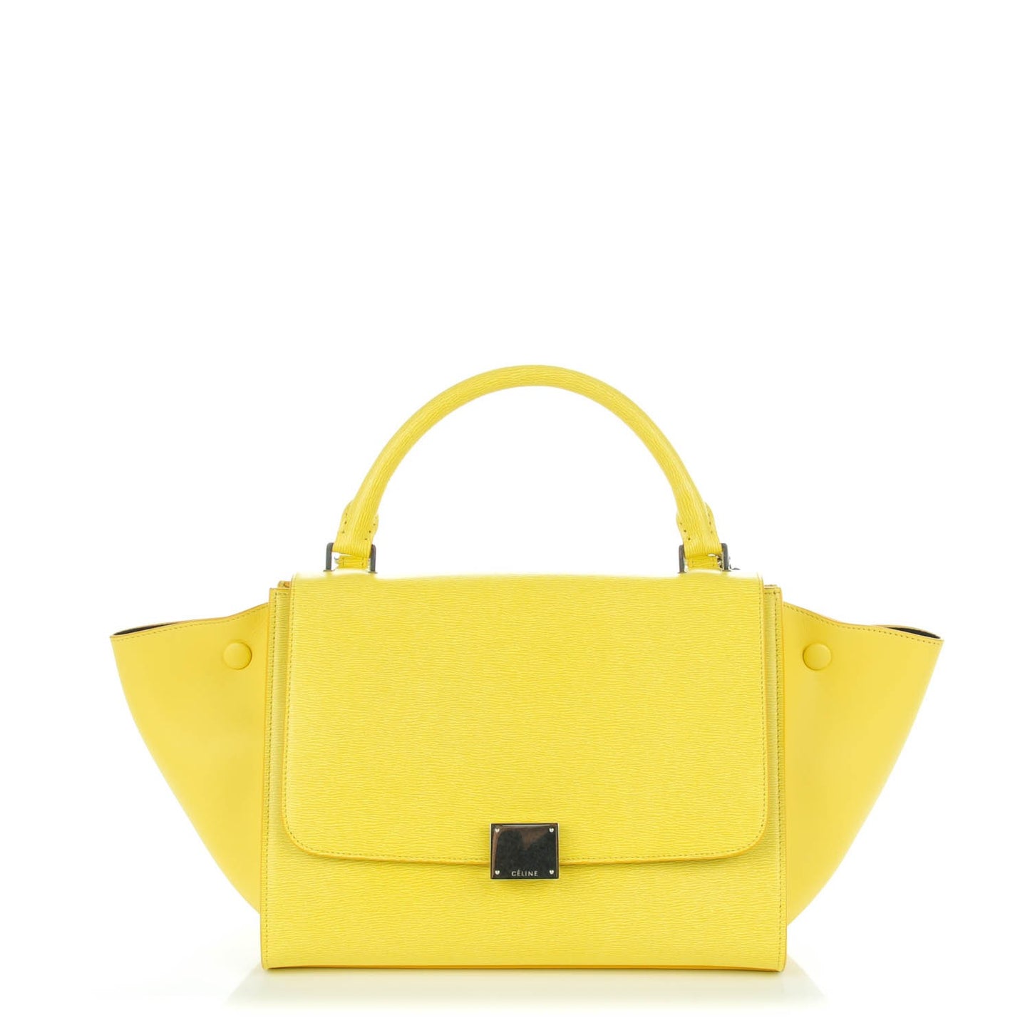 Liege Calfskin Small Trapeze Fluo Yellow