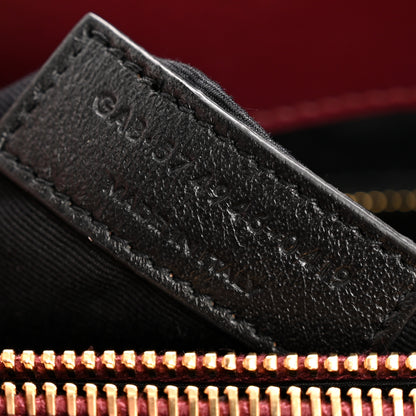 Saint Laurent Calfskin Y Quilted Monogram Medium Loulou Chain Satchel Rouge Legion 7 of 11