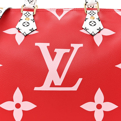 Louis Vuitton Monogram Giant Speedy Bandouliere 30 Rouge 7 of 10