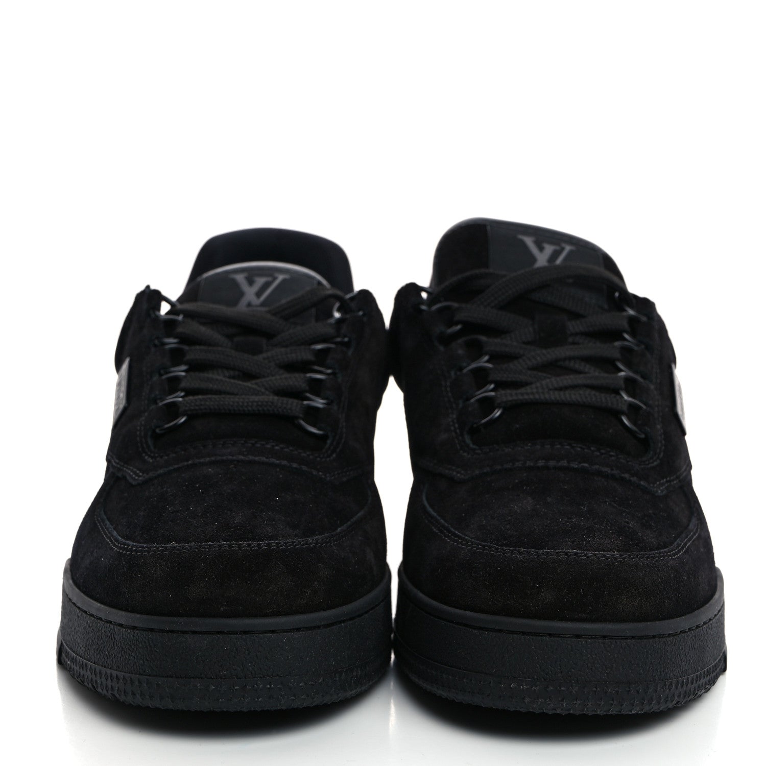 Louis Vuitton Suede Mens LV Trainer Sneakers 6.5 Black 2 of 8