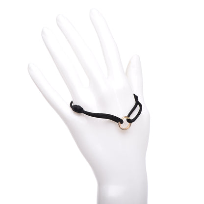Cartier 18K Pink Yellow White Gold Trinity Adjustable Cord Bracelet Black 2 of 4