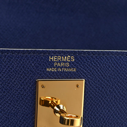 Hermes Epsom Kelly Sellier 32 Bleu Saphir 6 of 13
